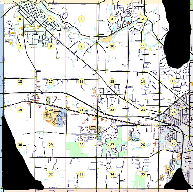 Map showing areas of Scio Township that have different fire classification ratings